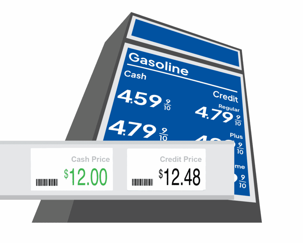 Dual Pricing for Contractors Gas Pump