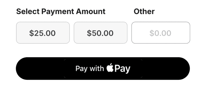select amount to send