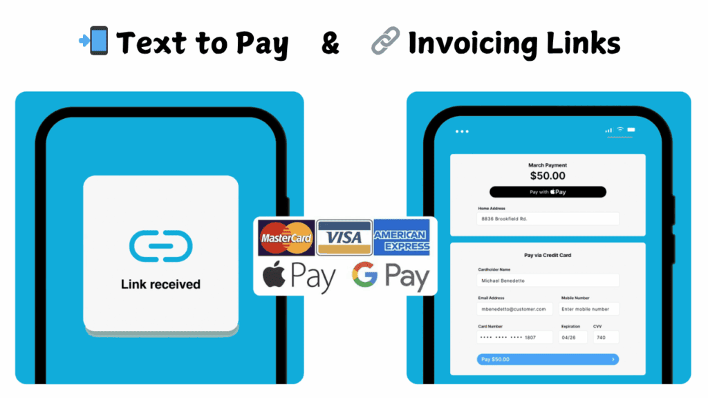 text to pay with contractor payment processing